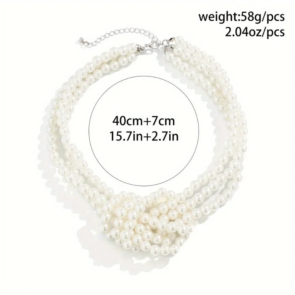 Elegant Black and White Necklace with Beaded Strands - Picture 11 of 12
